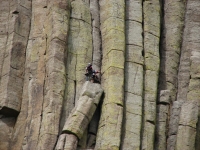 Climbers on Devils Tower